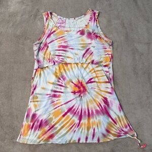 Latched Mama Tie-Dye Nursing Active Tank Top